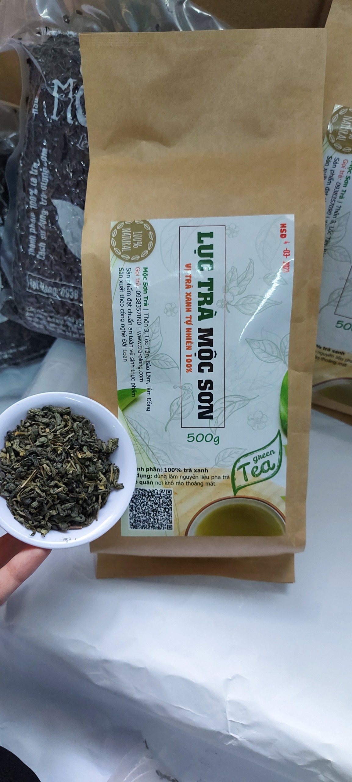 [HCM]Lục Trà (Trà Xanh) Thượng Hạng Mộc Sơn 500Gr