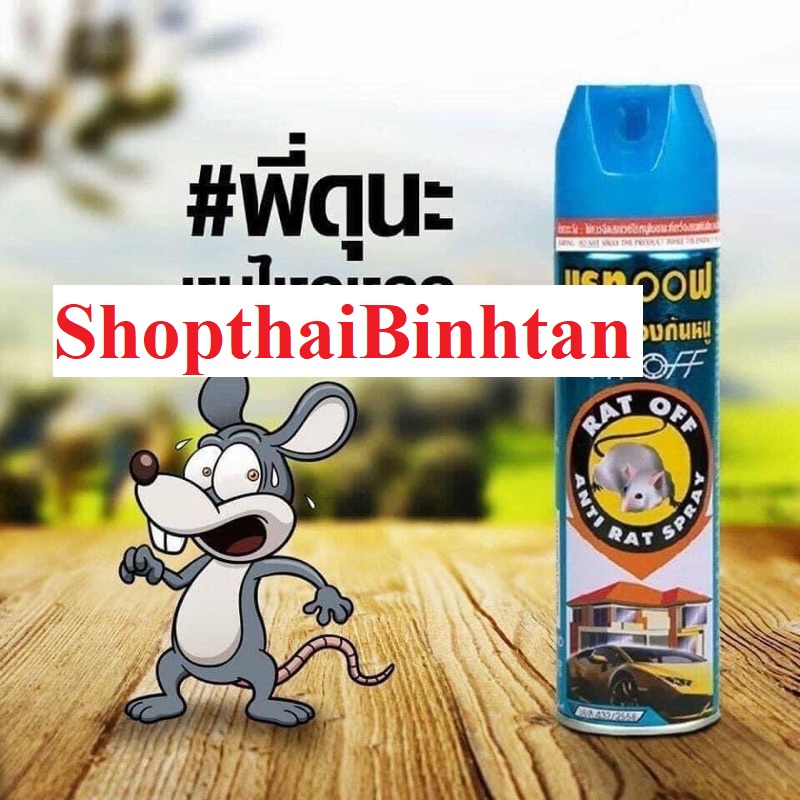 Chai Xịt Đuổi Chuột RAT 200ml Thái Lan