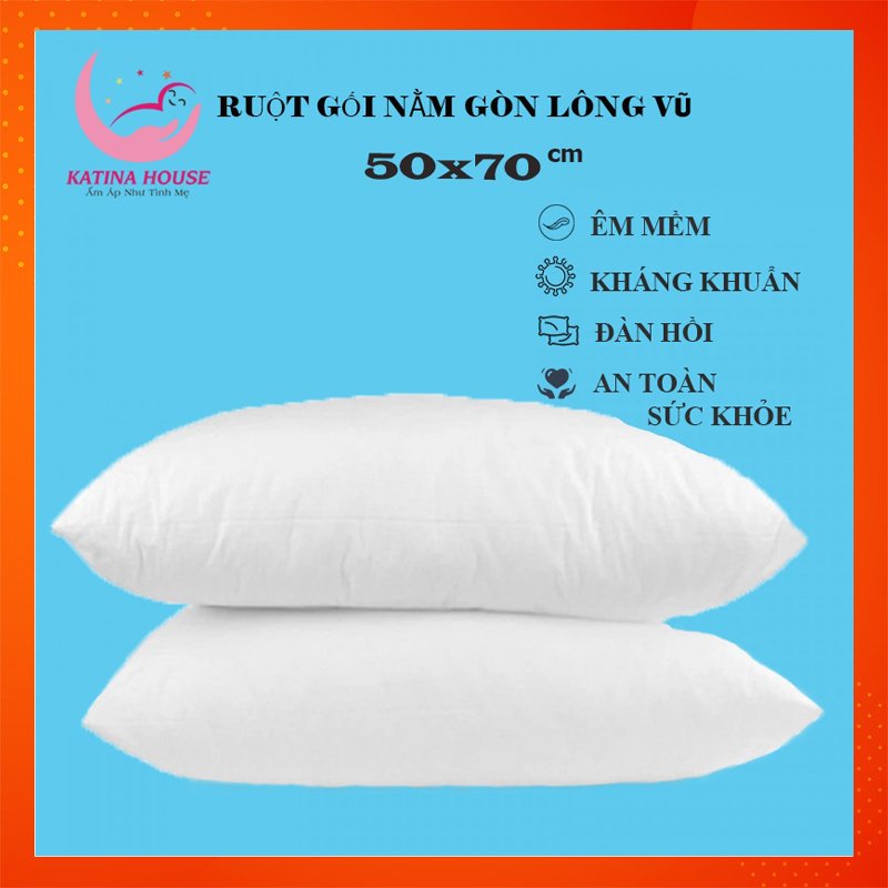 Bowel pillow lying 50x70cm, wool feather artificial ultra-quiet, super soft smooth, help to sleep and deep