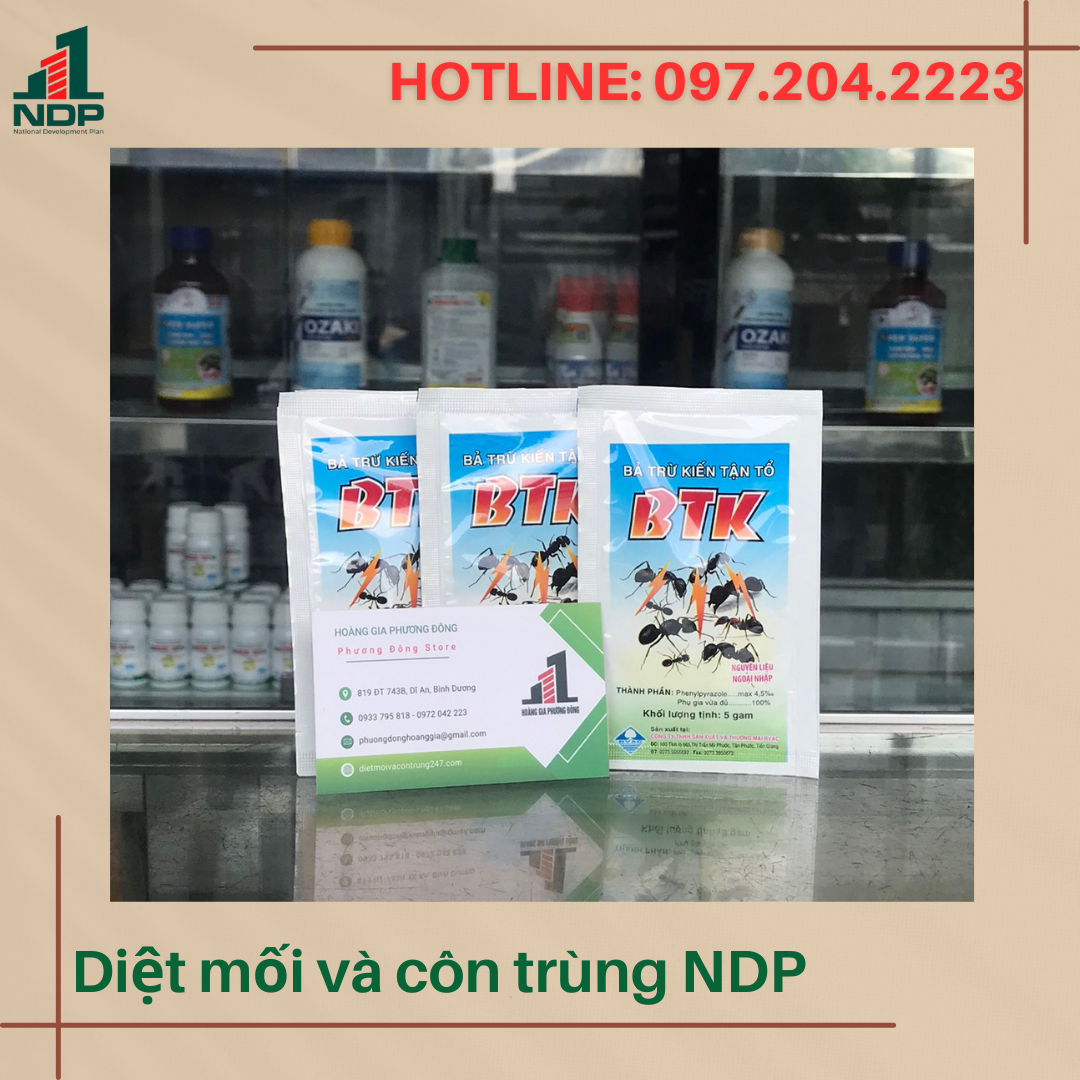 Thuốc diệt kiến dạng bả, Bả trừ kiến BTK - gói 5g