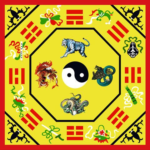 Đạo sĩ gang chăn âm dương thái cực bát quái sơ đồ thảm bẩm sinh có được phong thủy may mắn thảm trải sàn đạo giáo thiền hoa sen