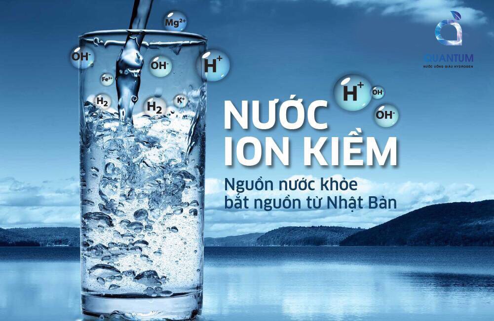 Nước uống ion Kiềm Quan tum 4 thùng