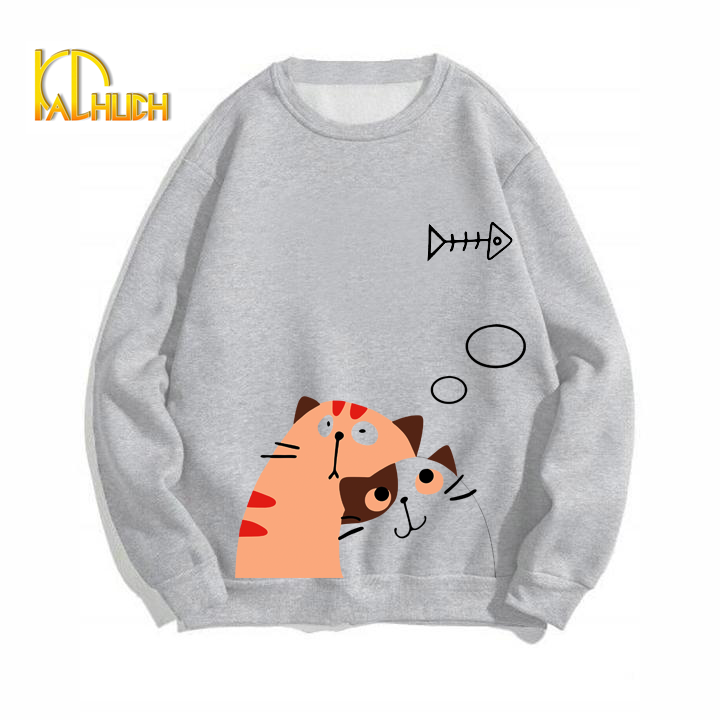 ÁO SWEATER IN MÈO DỄ THUƠNG CỰC CHẤT