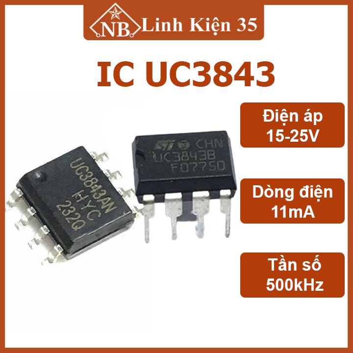 IC điều khiển UC3843 SOP8 / DIP8