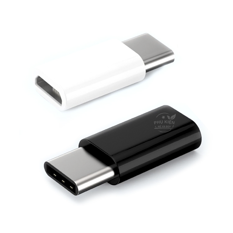 [HCM]Đầu chuyển đổi từ Micro USB sang Type C (Đen)