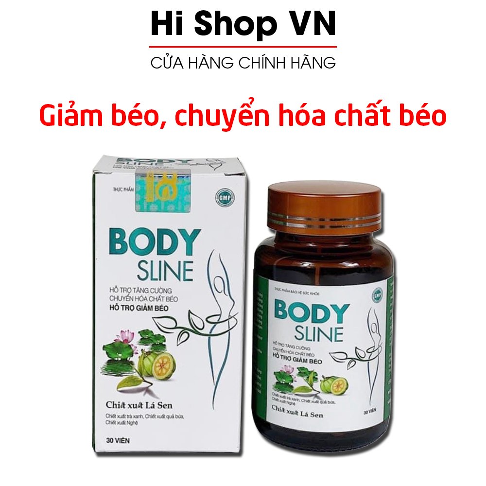 Viêm giảm cân thảo dược Body Sline chiết xuất lá sen, trà xanh