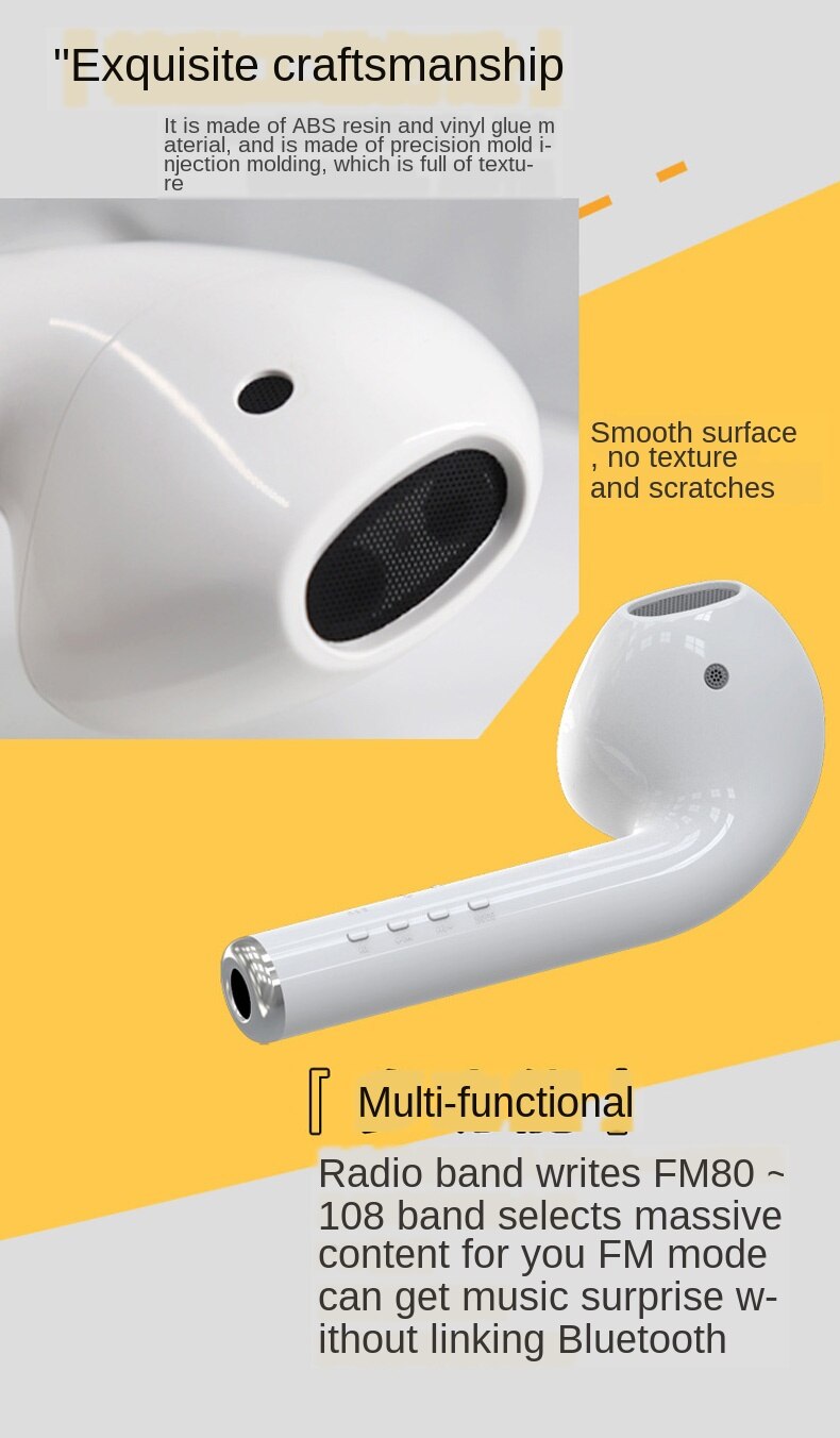 -BỰ CHÀ BÁ- Tai nghe-Loa Airpod bluetooth khổng lồ MK-101- Mango House shop- Không dây, âm thanh cực chuẩn, chống mốc, chống xước, Tích hợp đa chức năng- Loa bluetooth, Tai nghe không dây, Loa bluetooh, Airpods