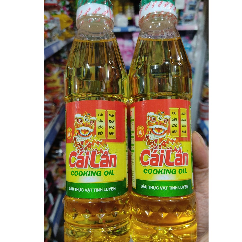 Thùng 24 chai dầu ăn Cái Lân 400ml