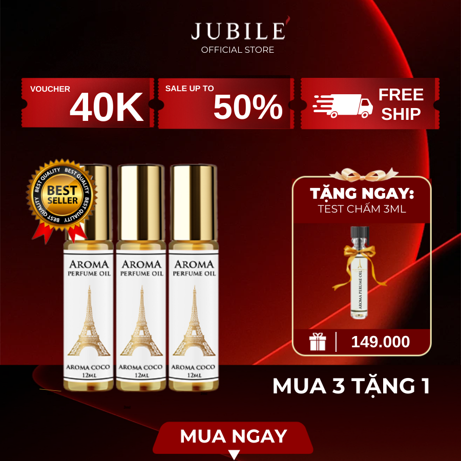 Tinh dầu nước hoa Pháp 12ml AROMA EROS M