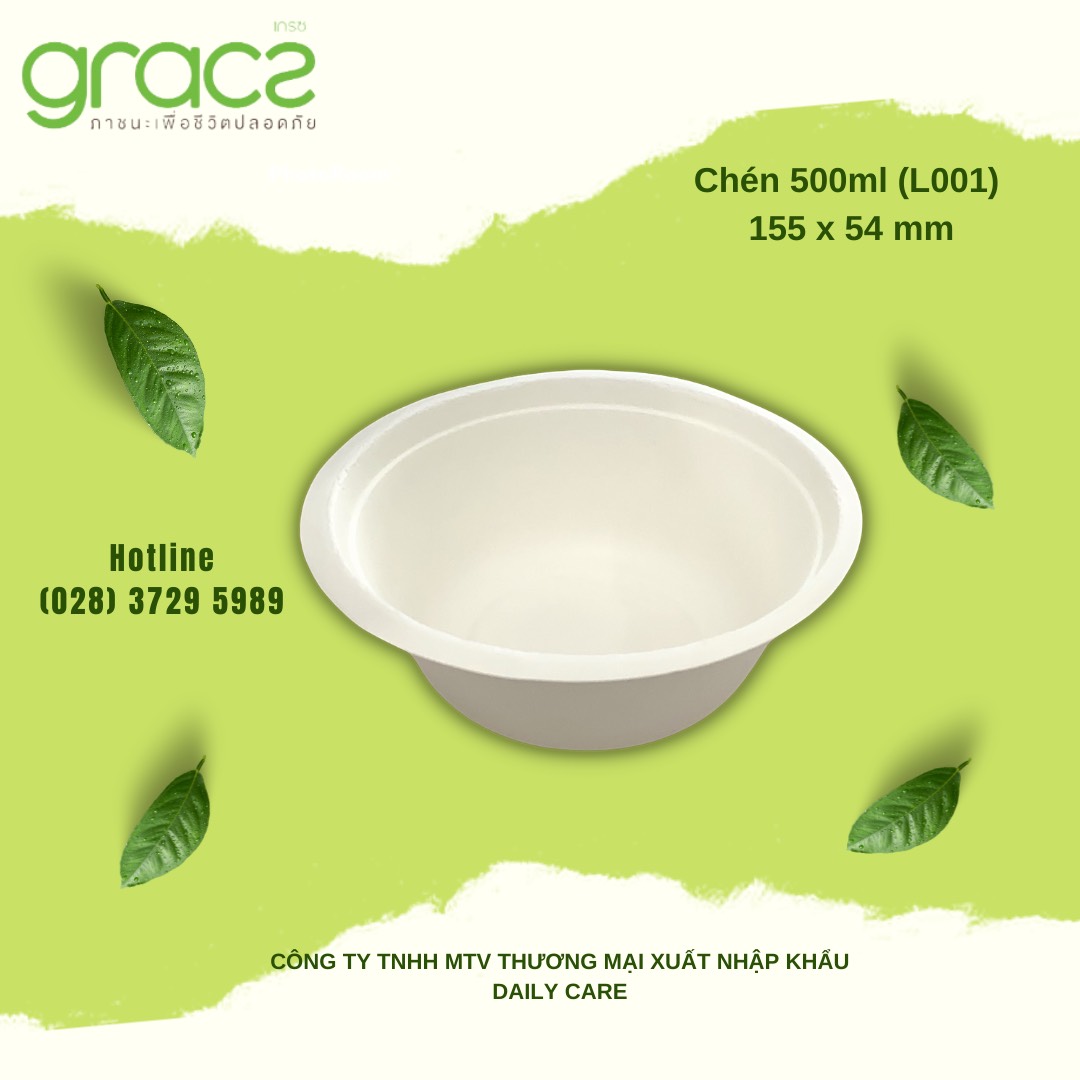 10 Tô bã mía Thái Lan 500ml (trắng)