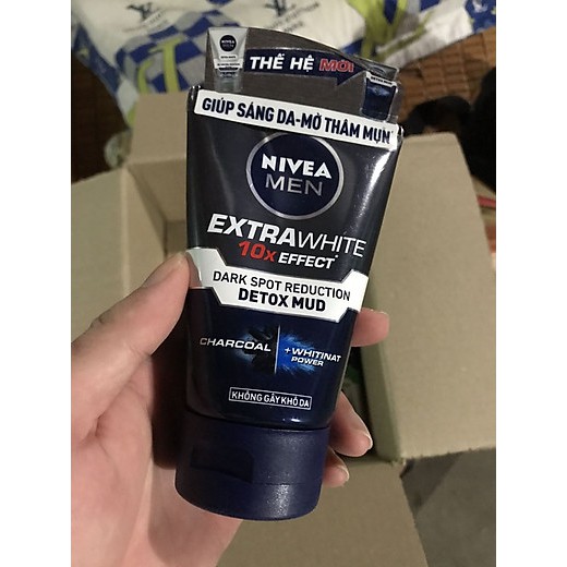 Sữa rửa mặt Nivea Men Bùn Khoáng Sáng da 100G