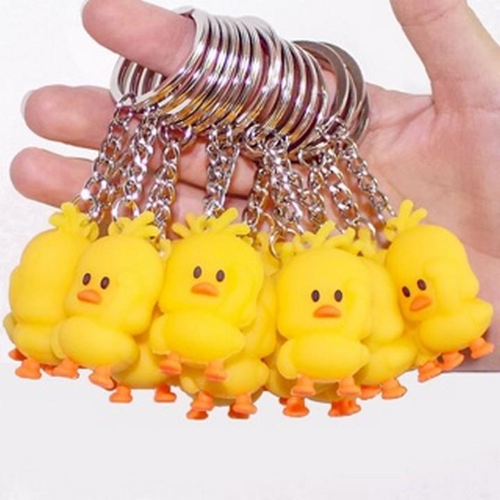 Móc khóa vịt ngơ cute móc khóa trang trí