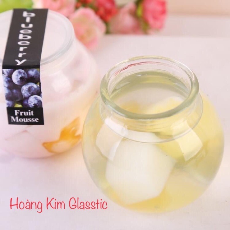 LỌ THUỶ TINH TRÒN- NẮP NHỰA- 200ml