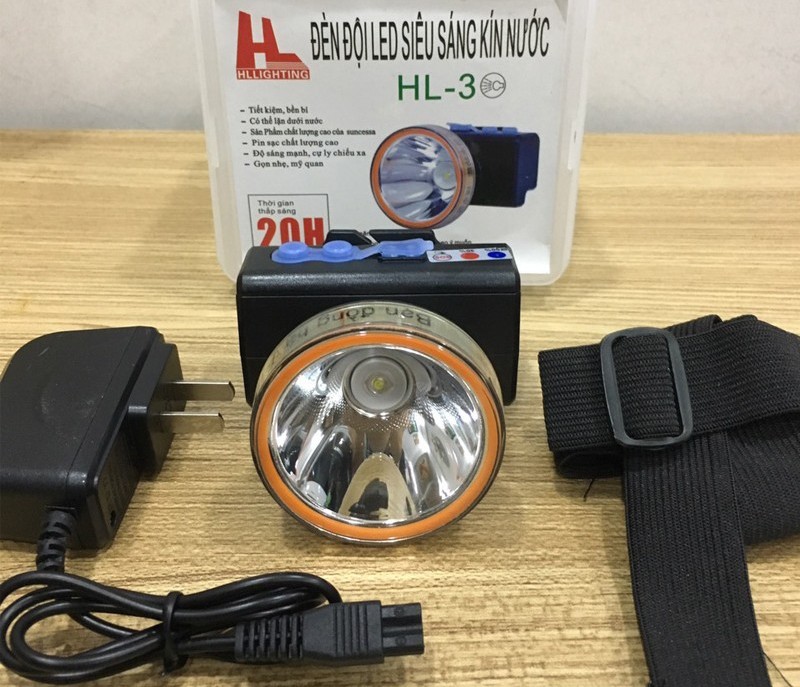 Đèn đội đầu HL3 (2 chế độ sáng), tầm sáng mạnh, xa