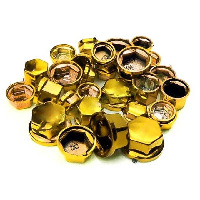 Chụp ốc đồ chơi trang trí xe máy, chụp ốc màu đỏ, màu vàng, màu xanh, màu tím giúp xế yêu trở nên vô cùng độc đáo