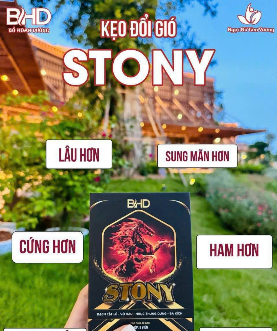 Kẹo Đổi Gió Stony - Kéo Dài Thời Gian Quan Hệ