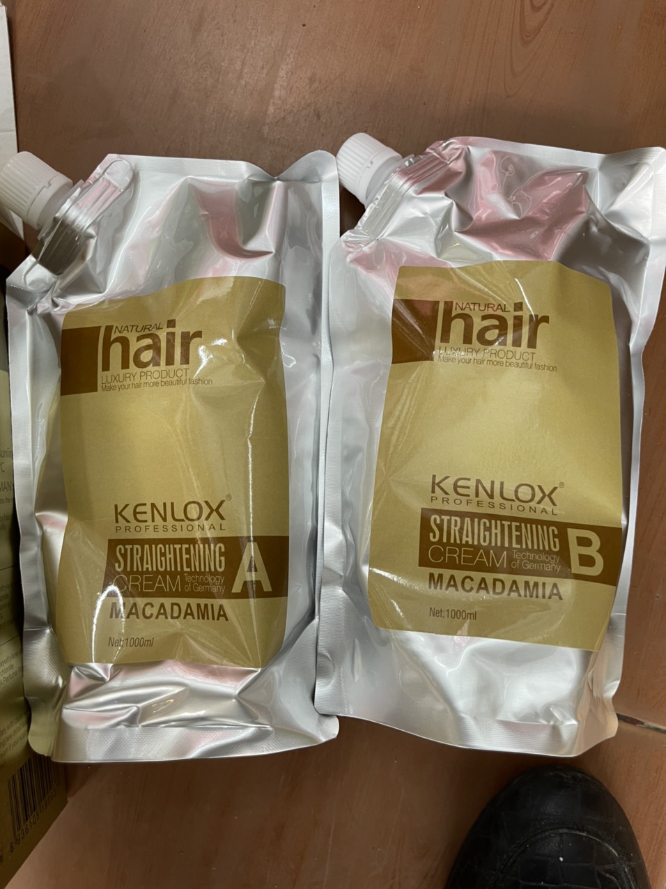 Kem Ép Tóc Kenlox thơm mùi cafe Macadamia 1000ml x2