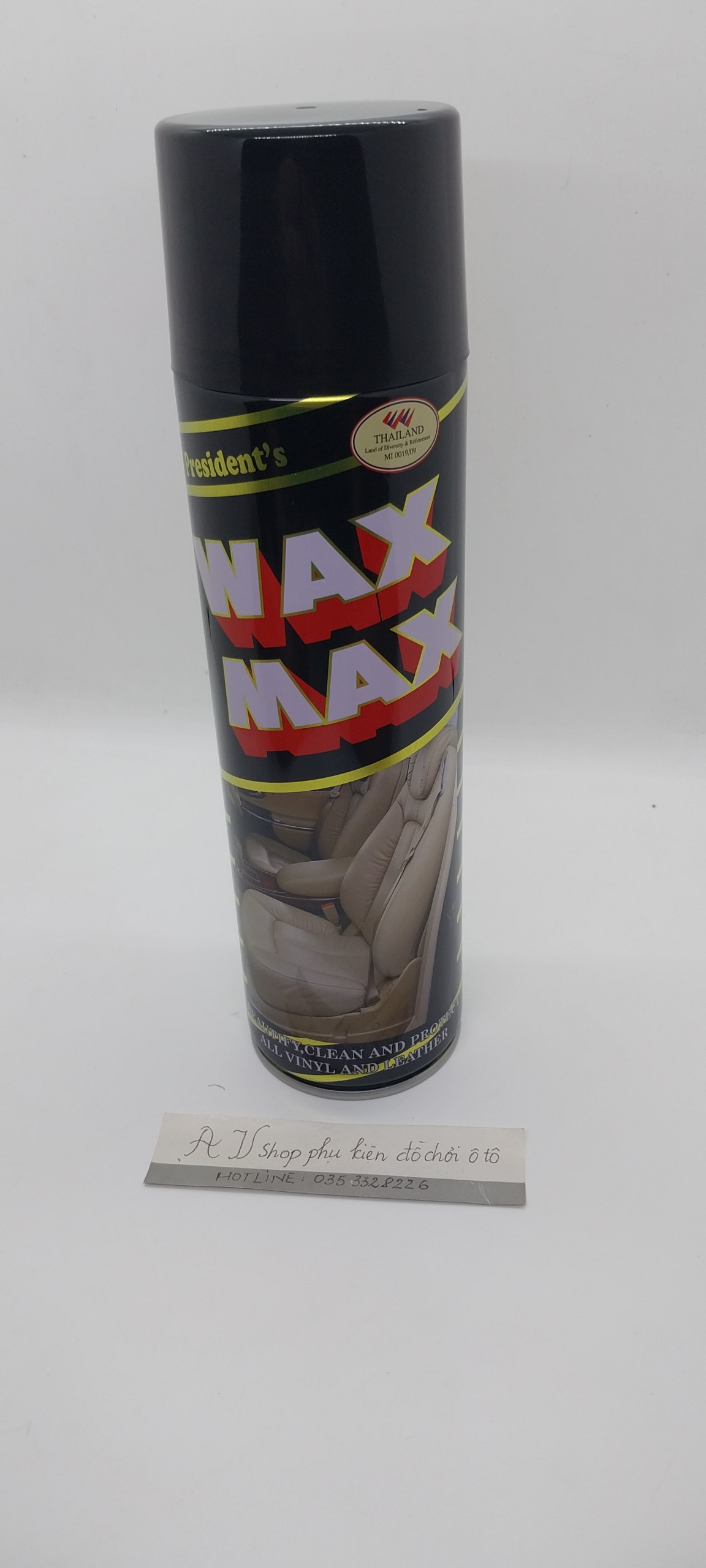 Chai xịt đánh bóng đồ gỗ, nội thất xe hơi Wax Max Thái Lan 500ml - Hàng nhập khẩu
