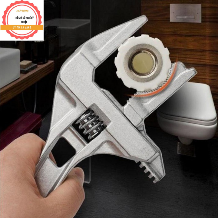 Cờ lê vặn ống nước - Mỏ lết đa năng mở ốc từ 6-68mm (loại mới có răng rất tiện lợi )