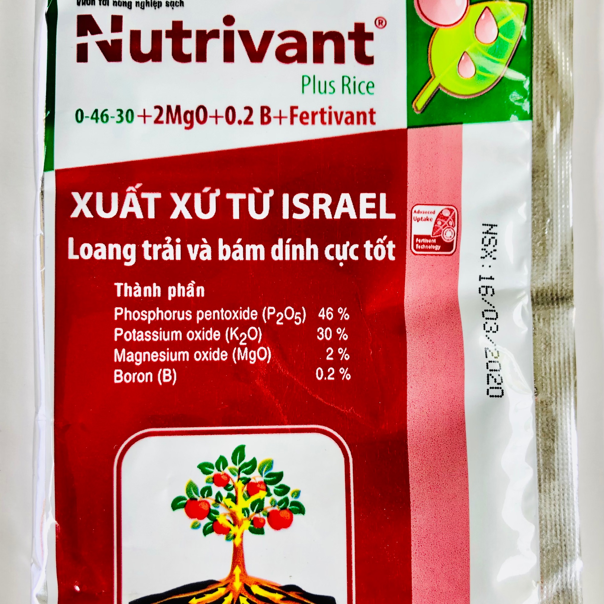 Phân bón lá Nutrivant Plus Rice 70gr
