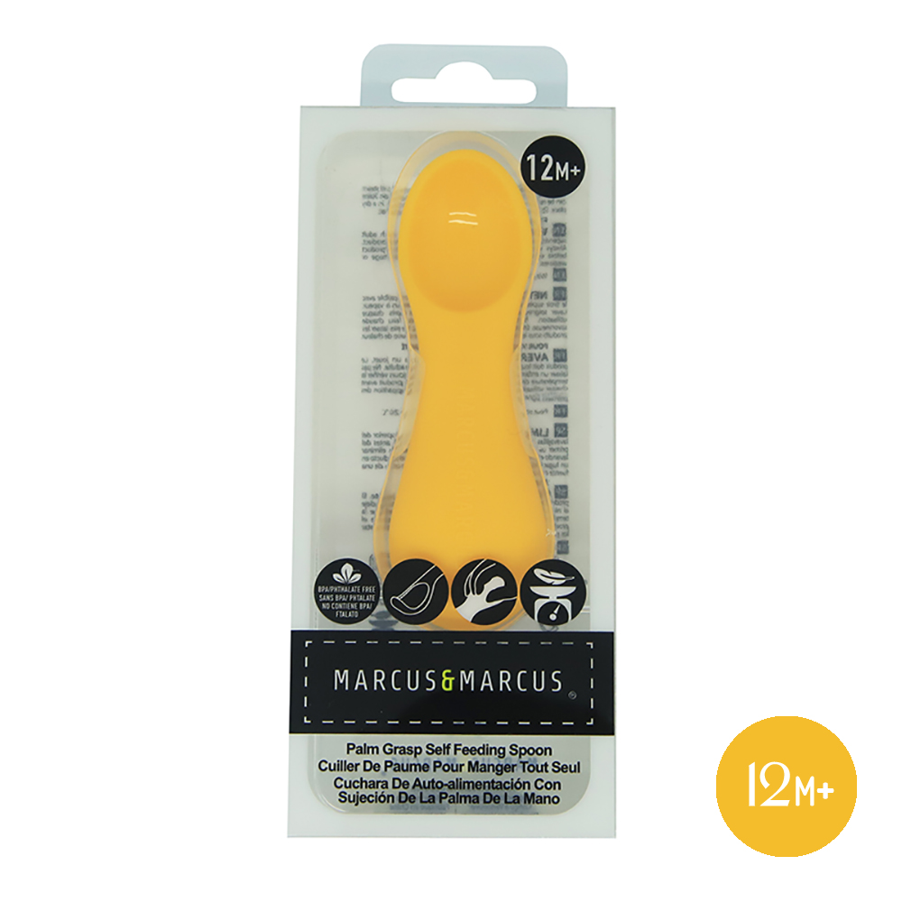 Thìa tập ăn silicon cho bé Palm Grasp Marcus & Marcus, từ 12 tháng - Lola