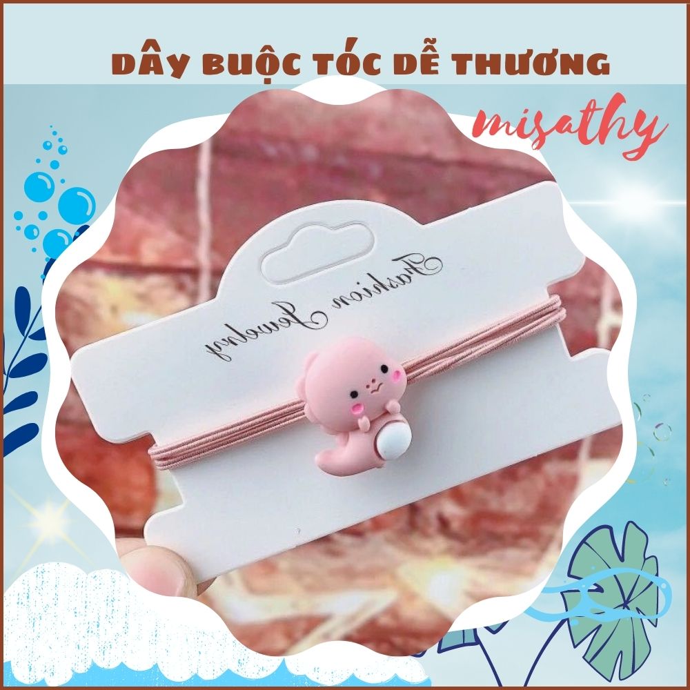 ?? HOT?? Dây buộc tóc khủng long dễ thương dây cột tóc hot 2022