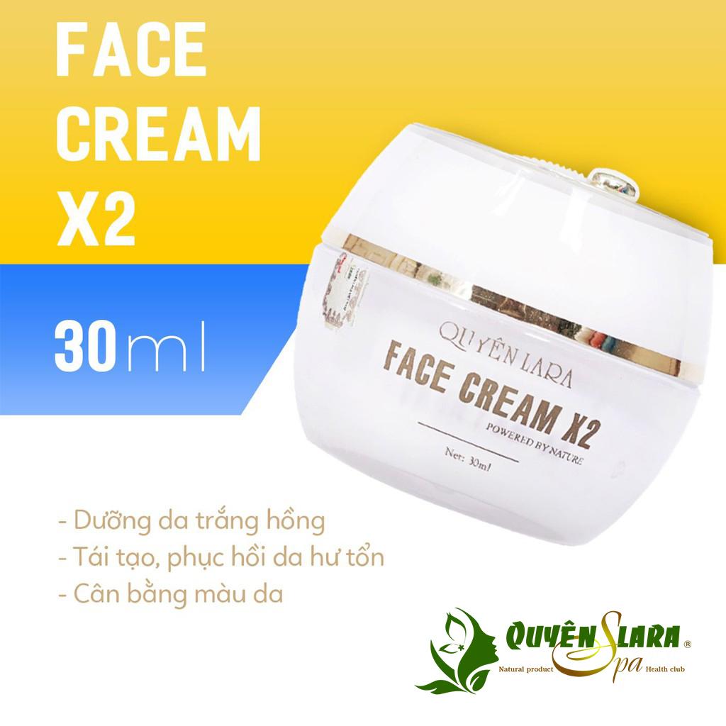 Kem dưỡng trắng da Face Cream X2 30ml