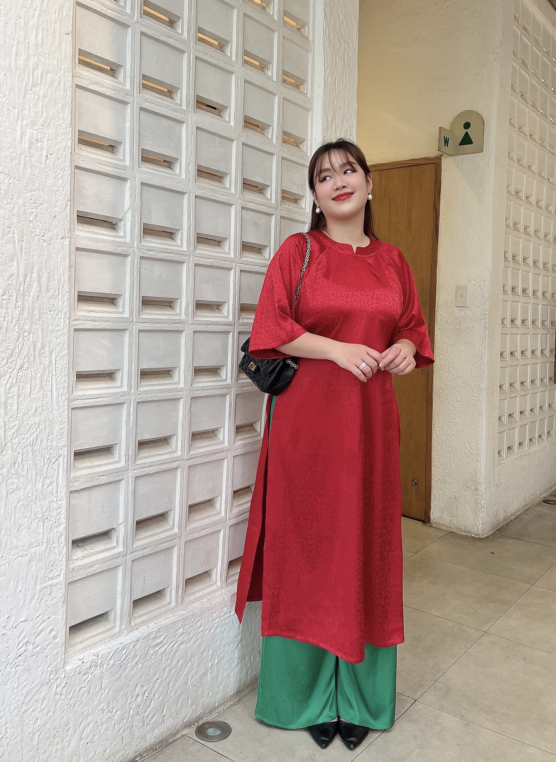 MUA 1 TẶNG 1 - ÁO DÀI BIGSIZE DÁNG SUÔNG CHẤT LỤA GẤM