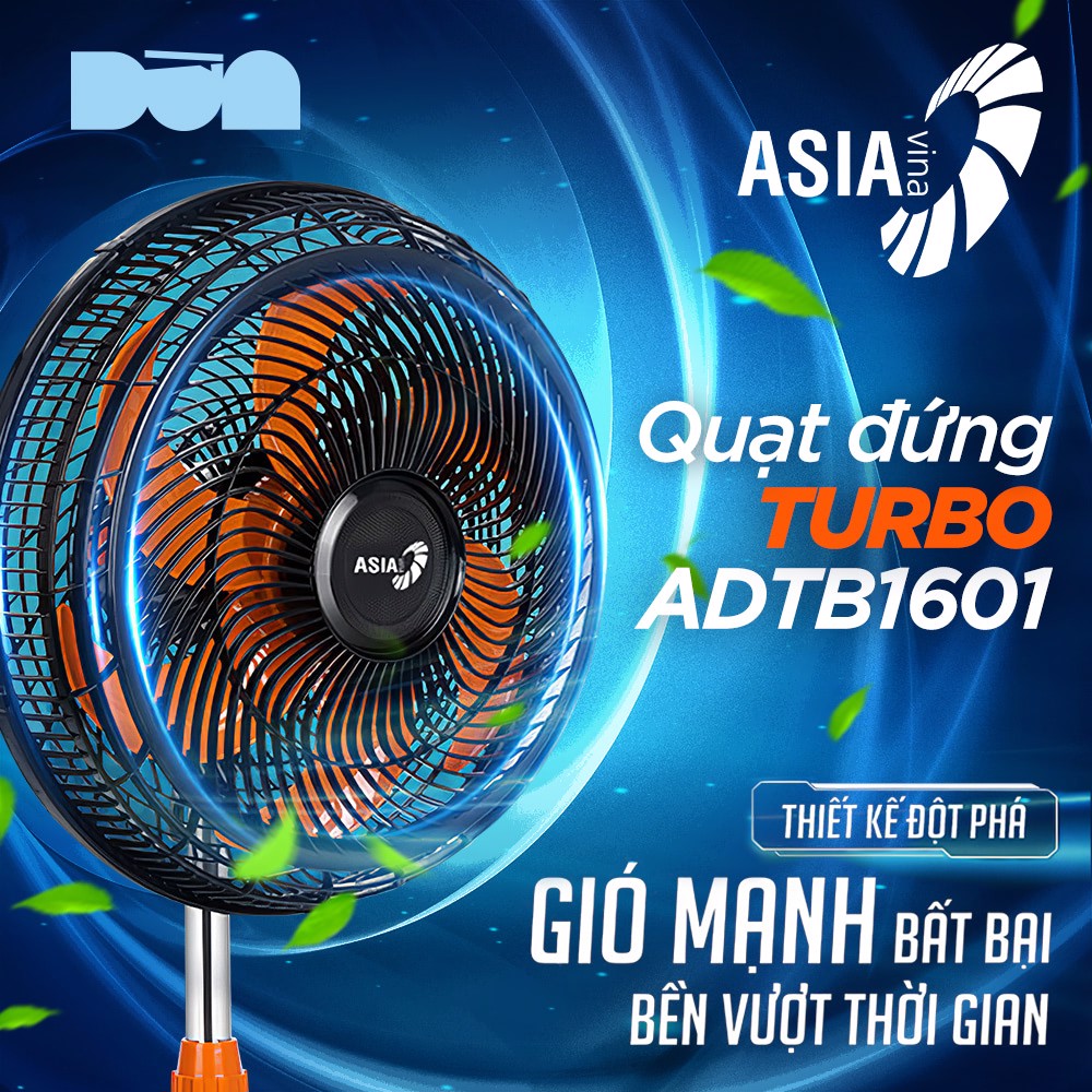 Quạt lửng Turbo Asia ATB1601 ( Tặng cọ sơn Thanh Bình)