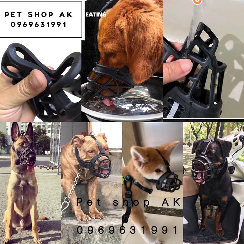 Rọ mõm chó silicon panda nhựa dẻo