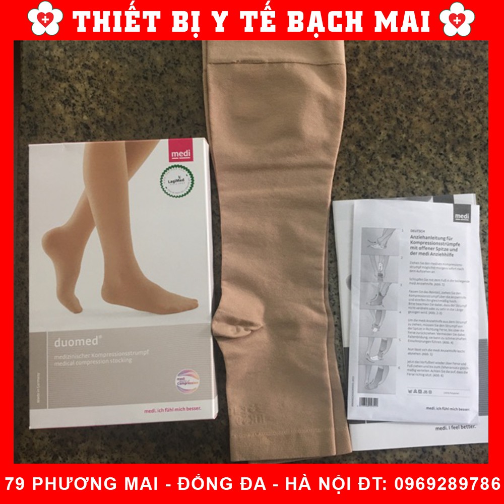 Vớ Y Khoa Suy Giãn Tĩnh Mạch Duomed MEDI [Nhập ĐỨC-Vớ Đùi,Gối] - vớ gối - M