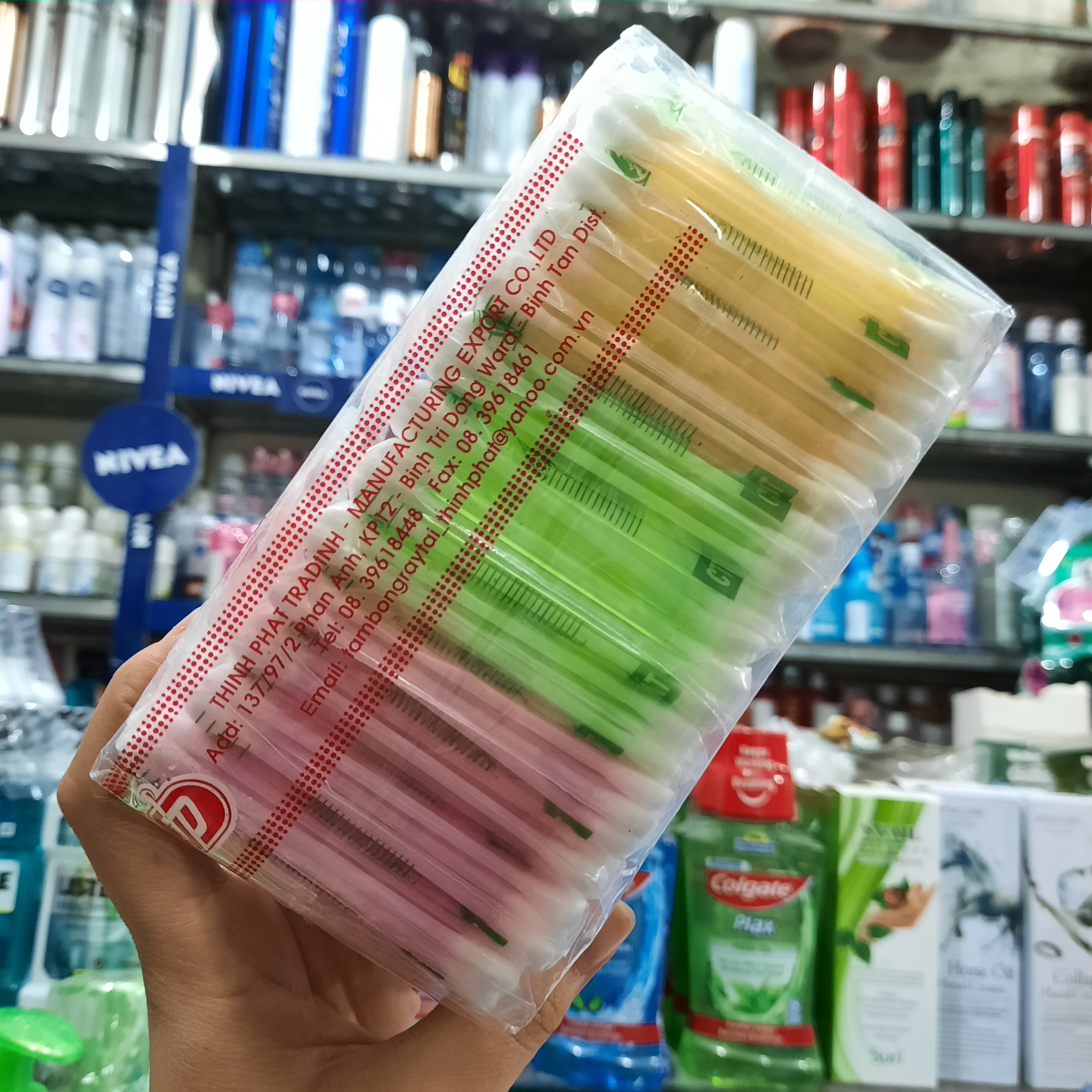 1 lốc (12 bịch) bông tăm ráy tai Hello Thịnh Phát 100% cotton