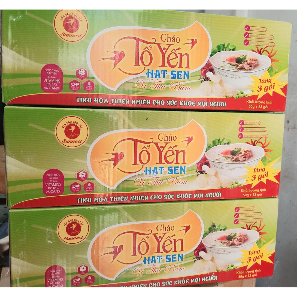 Cháo Tổ Yến Sunnest - Gói 50g