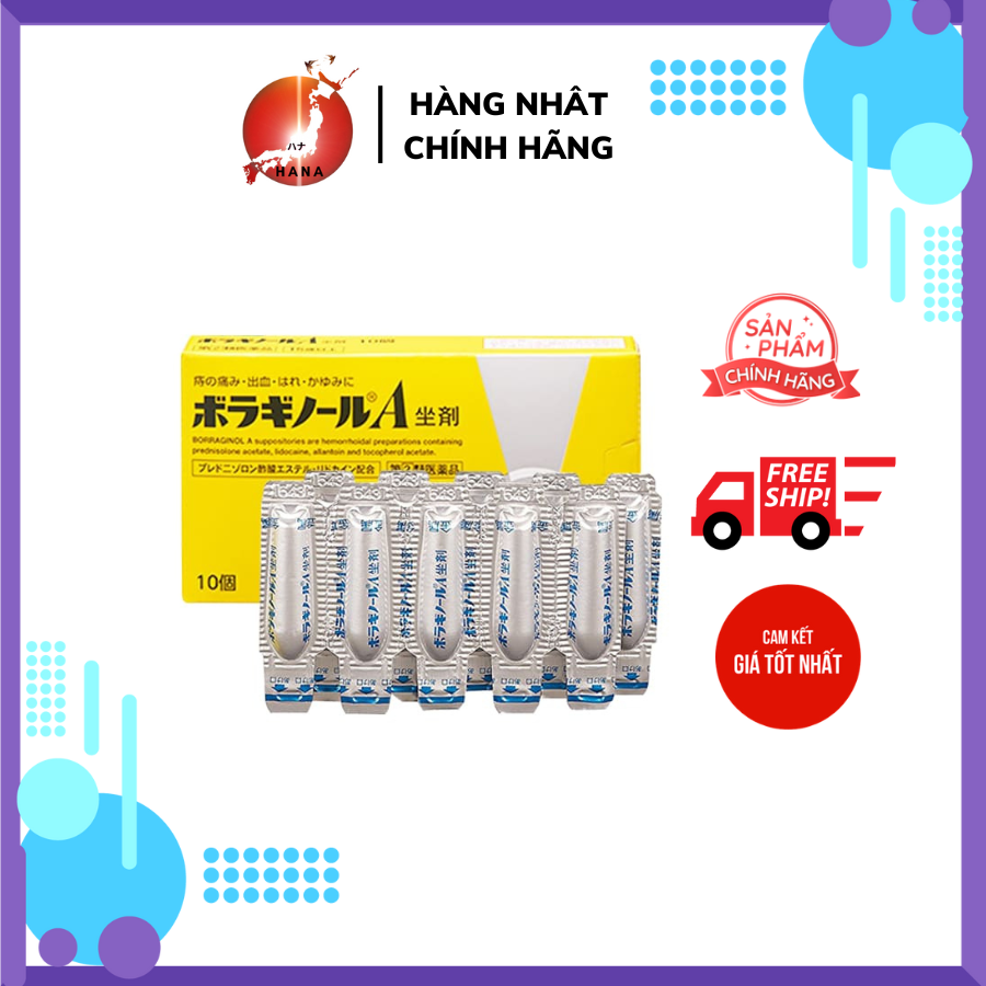 Kem bôi và viên đặt trĩ chữ A Nhật bản