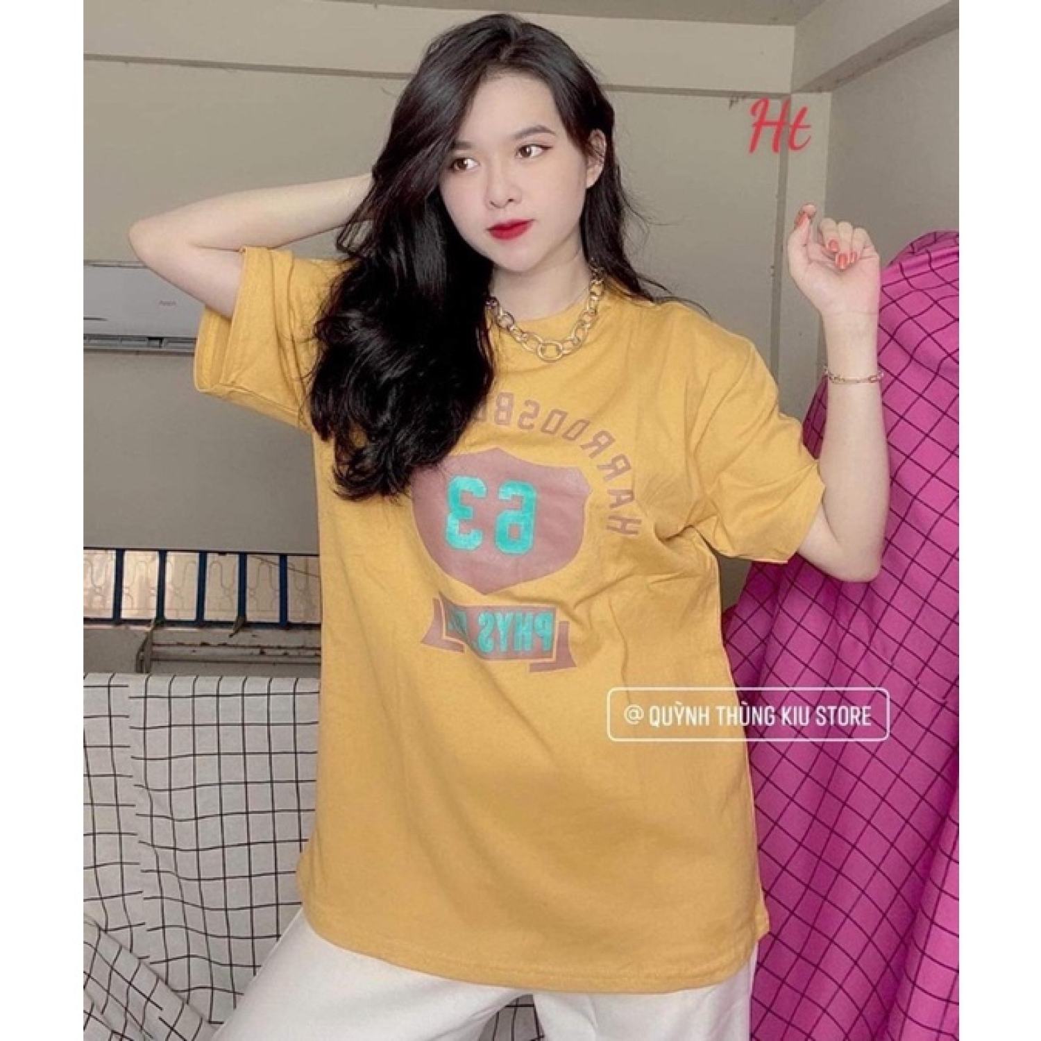 Áo phông 3d in thỏ uống trà sữa HARIQUEEN