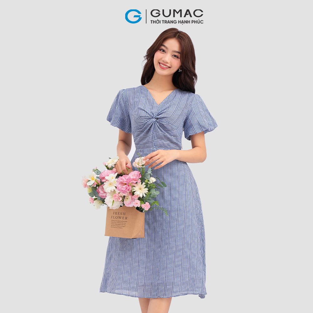 [15 - 17.5 | TẶNG QUÀ đơn từ 499K] Đầm kiểu xoắn ngực DC12055 thời trang GUMAC