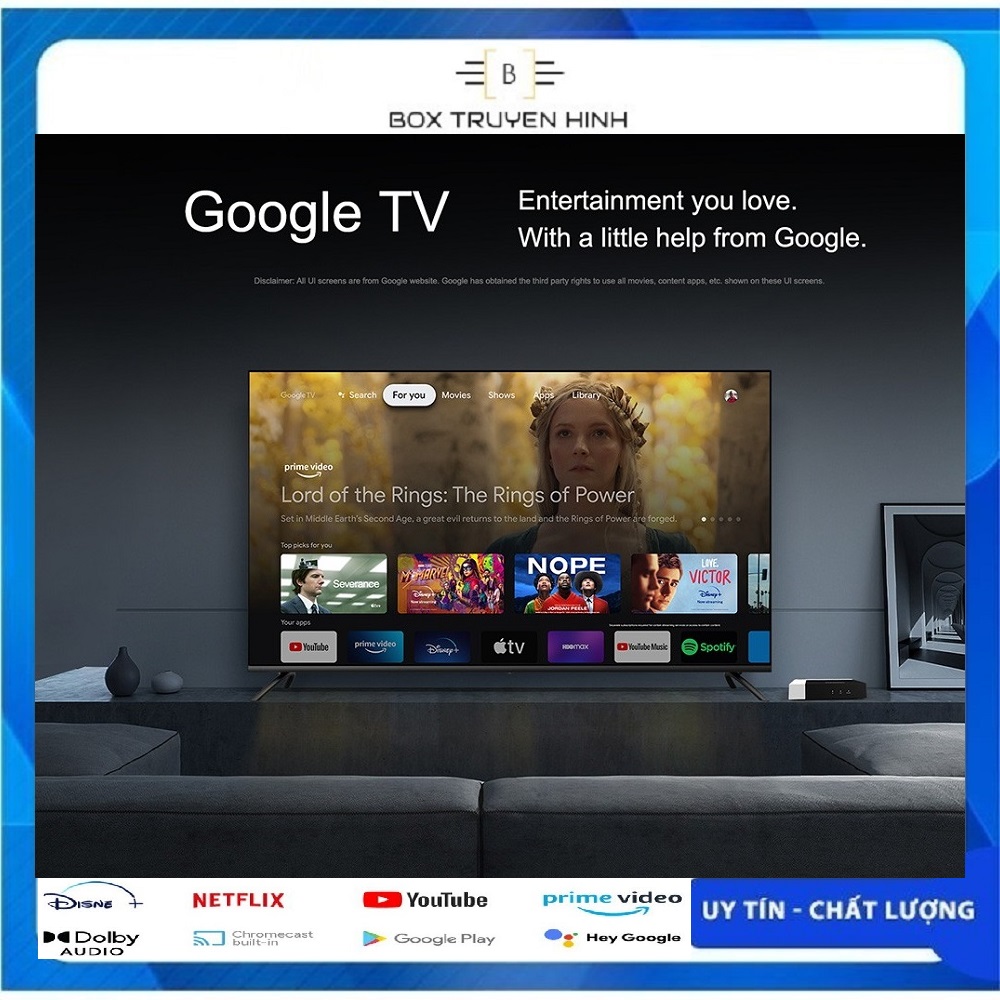 Android Box Mecool KM7 Plus, Remote voice giọng nói, Android TV 11 Google CE, Netflix 4K, CPU S905Y4, DDR4 2GB, Rom 16GB, Wifi 2.4Ghz/5Ghz, Bluetooth 5.0, cấu hình mạnh mẽ, giá tốt