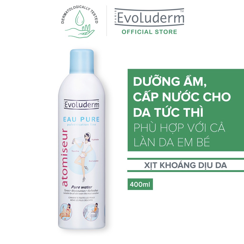 XỊT KHOÁNG CẤP NƯỚC EVOLUDERM