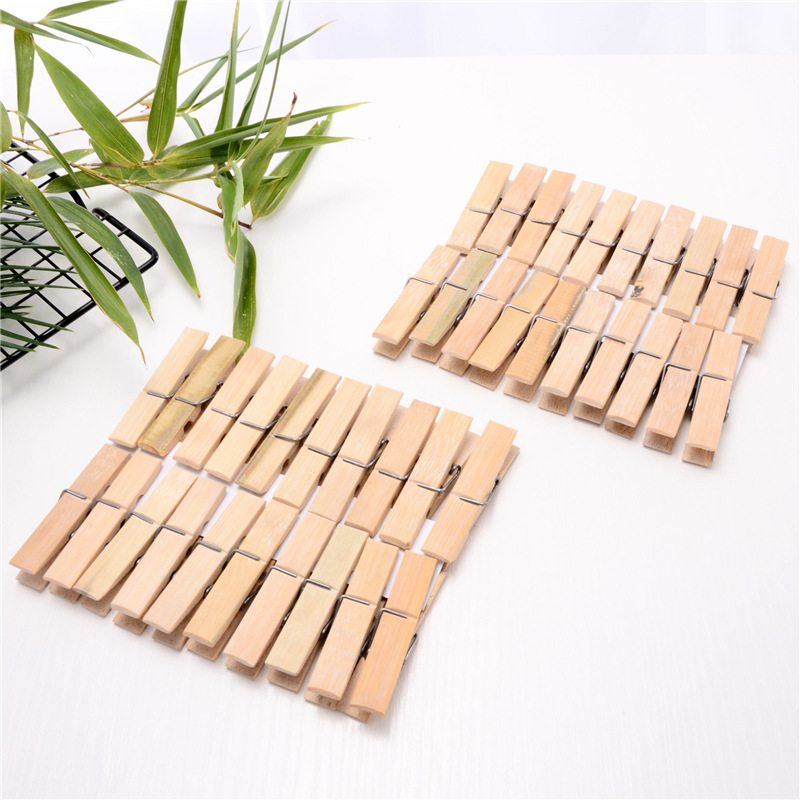 Set 20 Kẹp Phơi Quần Áo Bằng Gỗ (1 Túi 20 Kẹp)