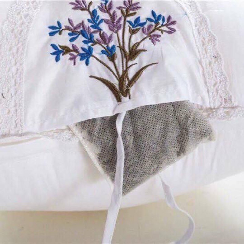 1Đôi (2 Chiếc) Gối Thơm Hương Hoa Lavender( Có Túi Thơm)