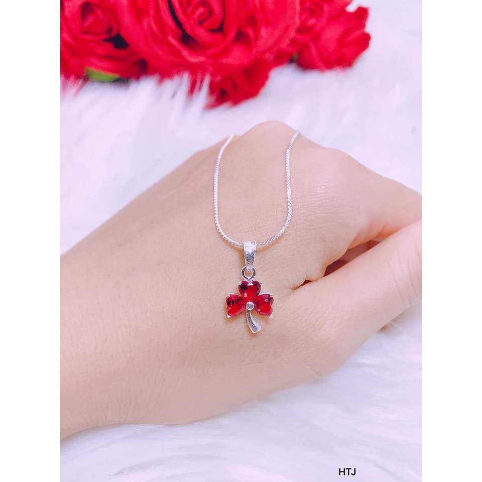 Dây Chuyền Bạc Cỏ 3 Lá