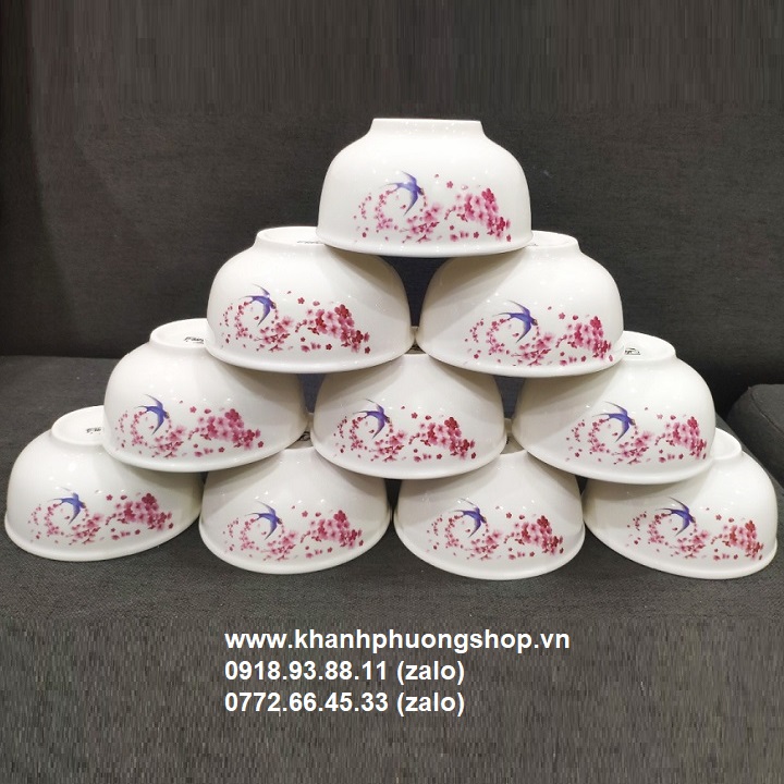 [HCM]bộ 10 chén sứ ăn cơm - chén sứ ăn cơm