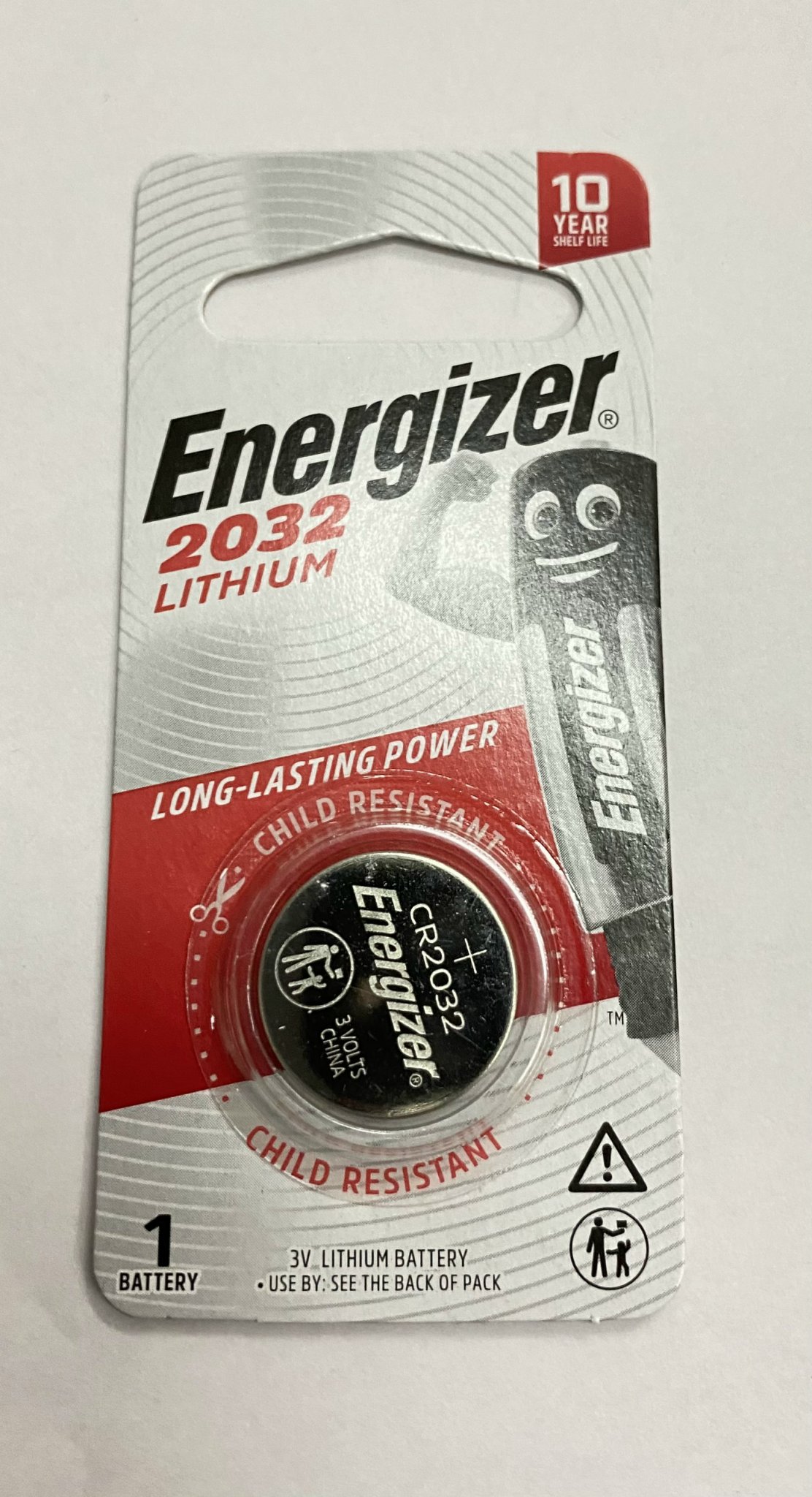 Pin nút áo Energizer 2032