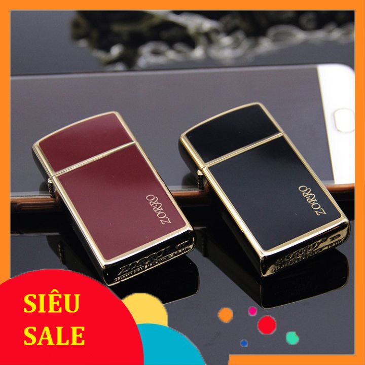 Bật lửa xăng đá zorro slim 8249 cao cấp cao cấp
