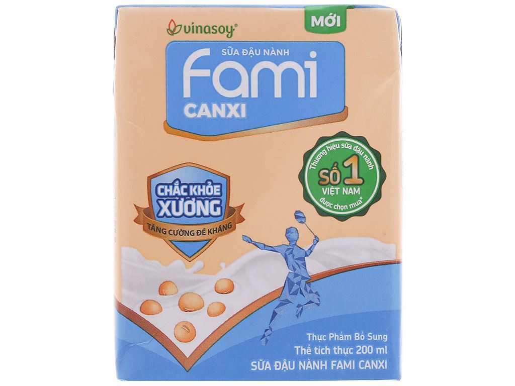 sữa đậu nành Fami Canxi (thùng 36 hộp 200ml)