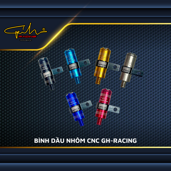 Bình dầu nhôm CNC Gh-Racing