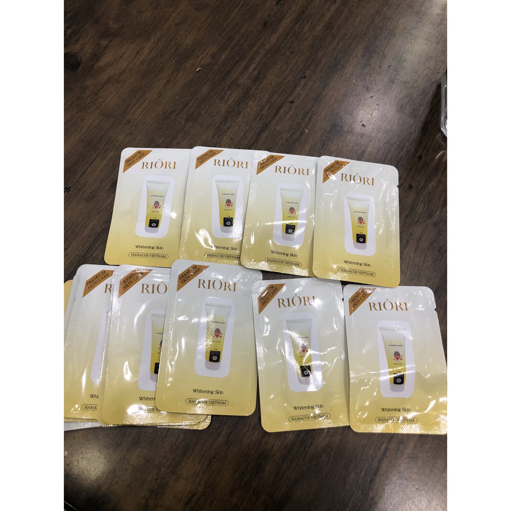 Mặt nạ ngủ nha đam riori sleeping mask dưỡng da khô hiệu quả 1,5g