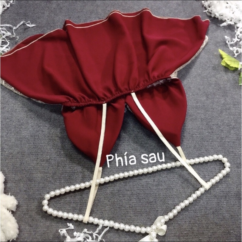 Đồ Ngủ Sexy, Bộ Ngủ Voan Lụa 2 Dây Có Mút