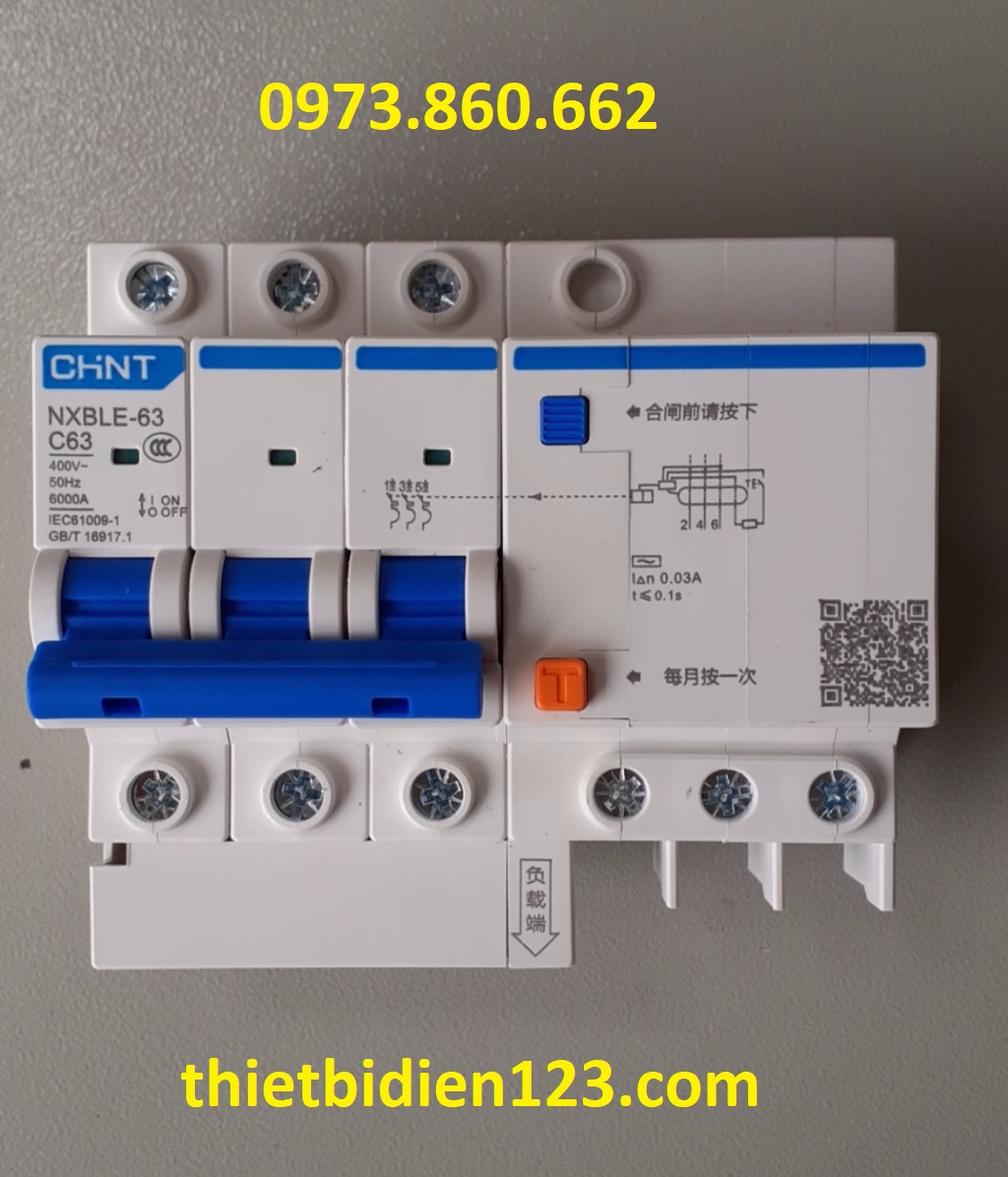 Aptomat chống rò - chống giật 3PN 32A~63A