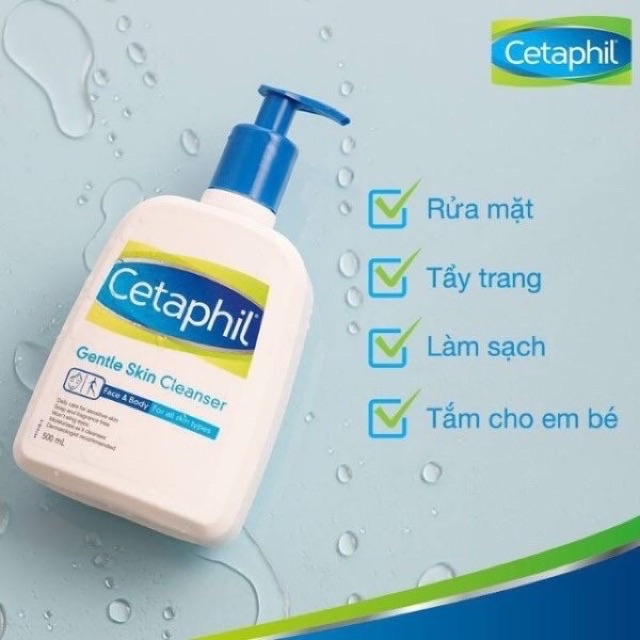 Sữa rửa mặt Cetaphil cho da nhạy cảm 50ml - 500ml - Centaphil